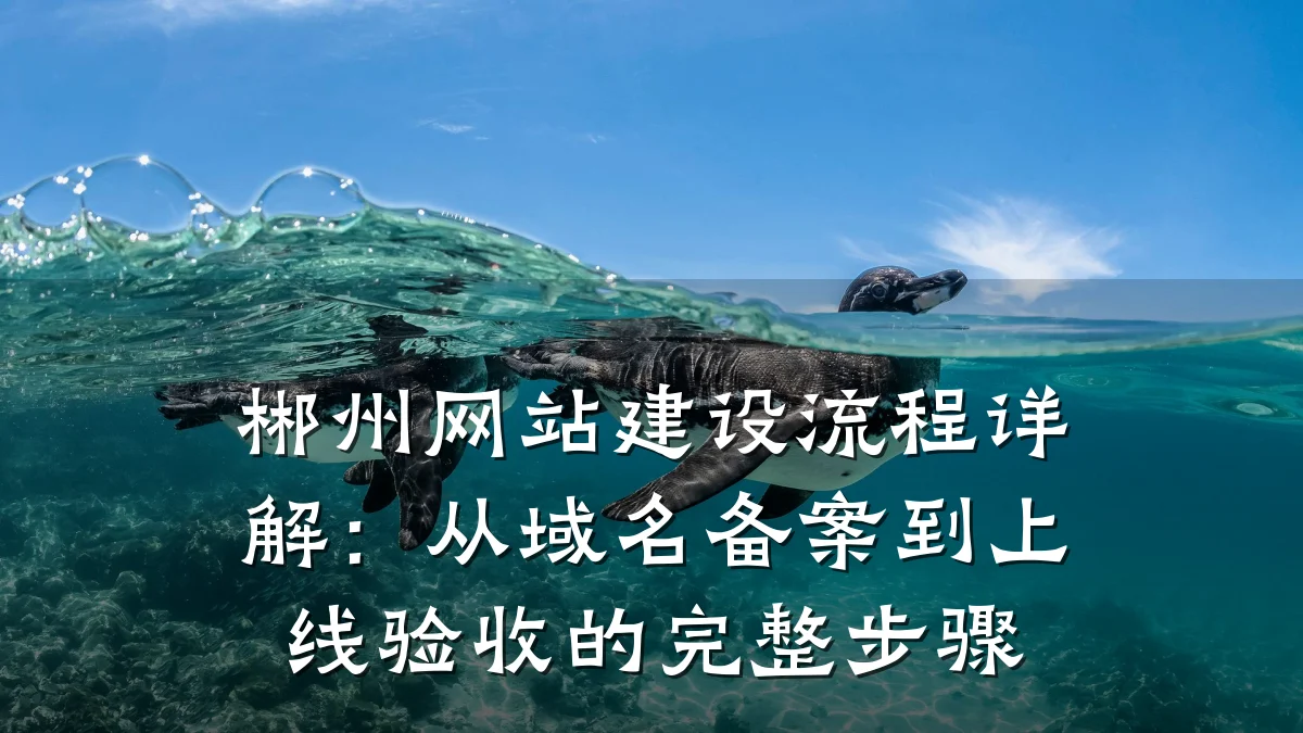 郴州网站建设流程详解：从域名备案到上线验收的完整步骤