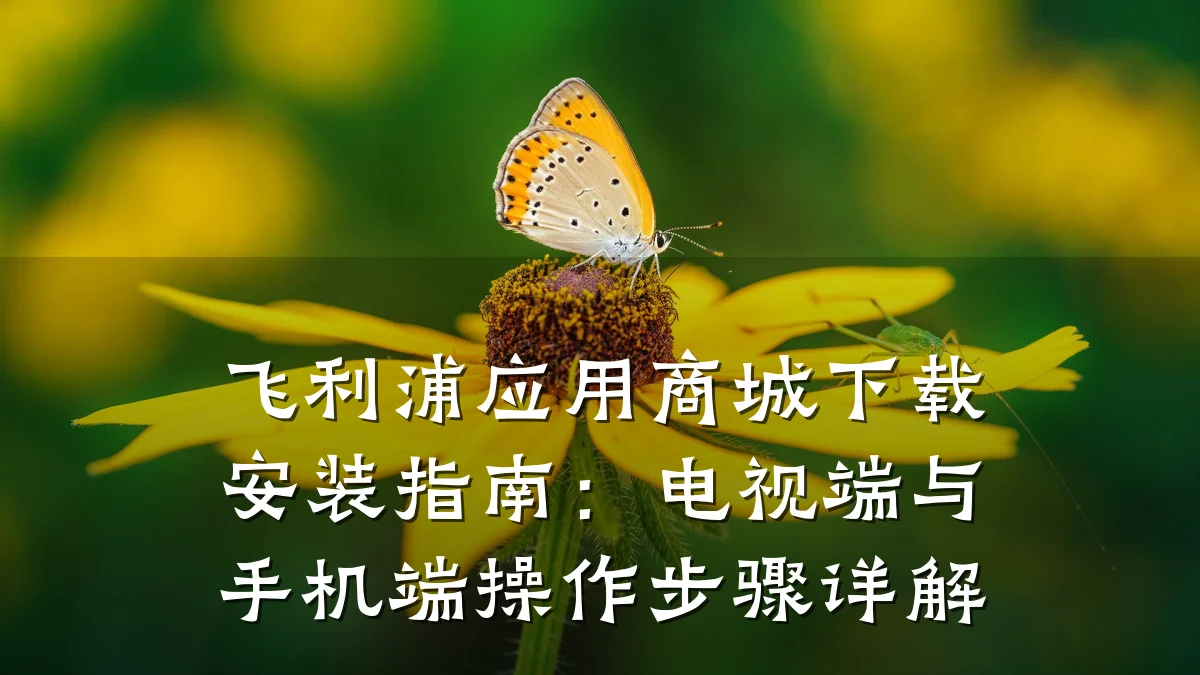 飞利浦应用商城下载安装指南:电视端与手机端操作步骤详解