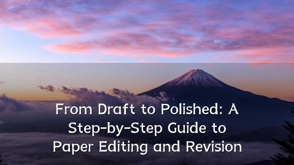 From Draft to Polished: A Step-by-Step Guide to Paper Editing and Revision