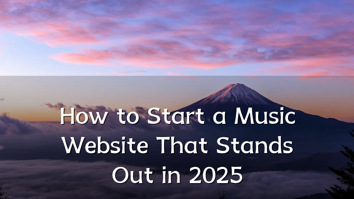 How to Start a Music Website That Stands Out in 2025