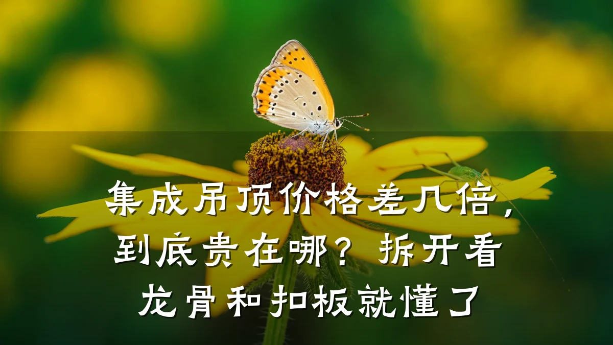 集成吊顶价格差几倍,到底贵在哪?拆开看龙骨和扣板就懂了